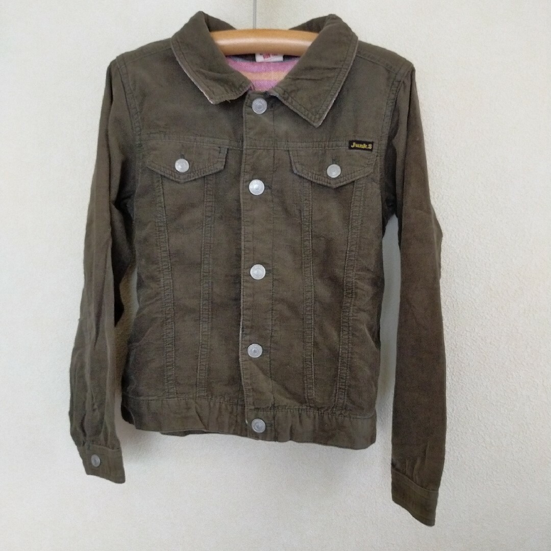 JUNK STORE(ジャンクストアー)のジャンクストアー　カーキジャケット140センチ キッズ/ベビー/マタニティのキッズ服男の子用(90cm~)(ジャケット/上着)の商品写真