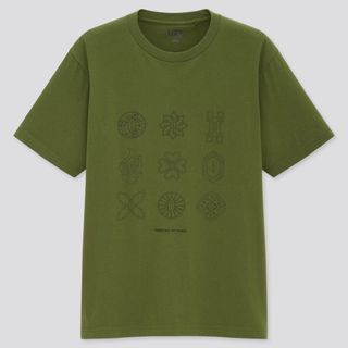 GU - 鬼滅の刃 GUコラボTシャツ グリーン