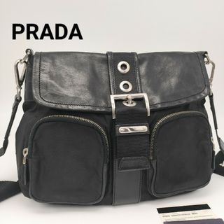 プラダ(PRADA)の極美品✨プラダ　ショルダーバッグ　ブラック　黒(ショルダーバッグ)