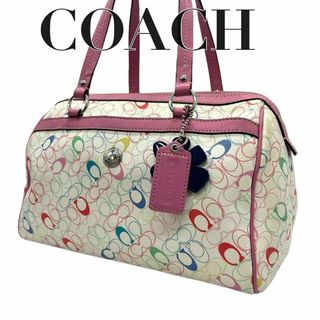 コーチ(COACH)の良品　COACH コーチ　s27 肩掛けF16875 ミニボストンバッグ　PVC(ボストンバッグ)