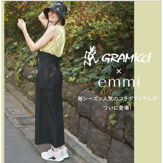 エミ(emmi)のGRAMICCI×emmi / SKIRT Sサイズ黒(ロングワンピース/マキシワンピース)