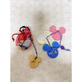 ディズニー(Disney)の非売品‼️ディズニーランド　浴衣着てくともらえるチャーム2点セット(ノベルティグッズ)