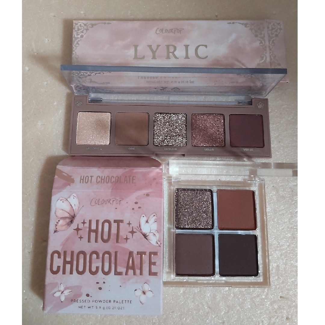 colourpop(カラーポップ)の【未使用※】カラーポップ　アイシャドウLyric＆Hot Chocolate コスメ/美容のベースメイク/化粧品(アイシャドウ)の商品写真