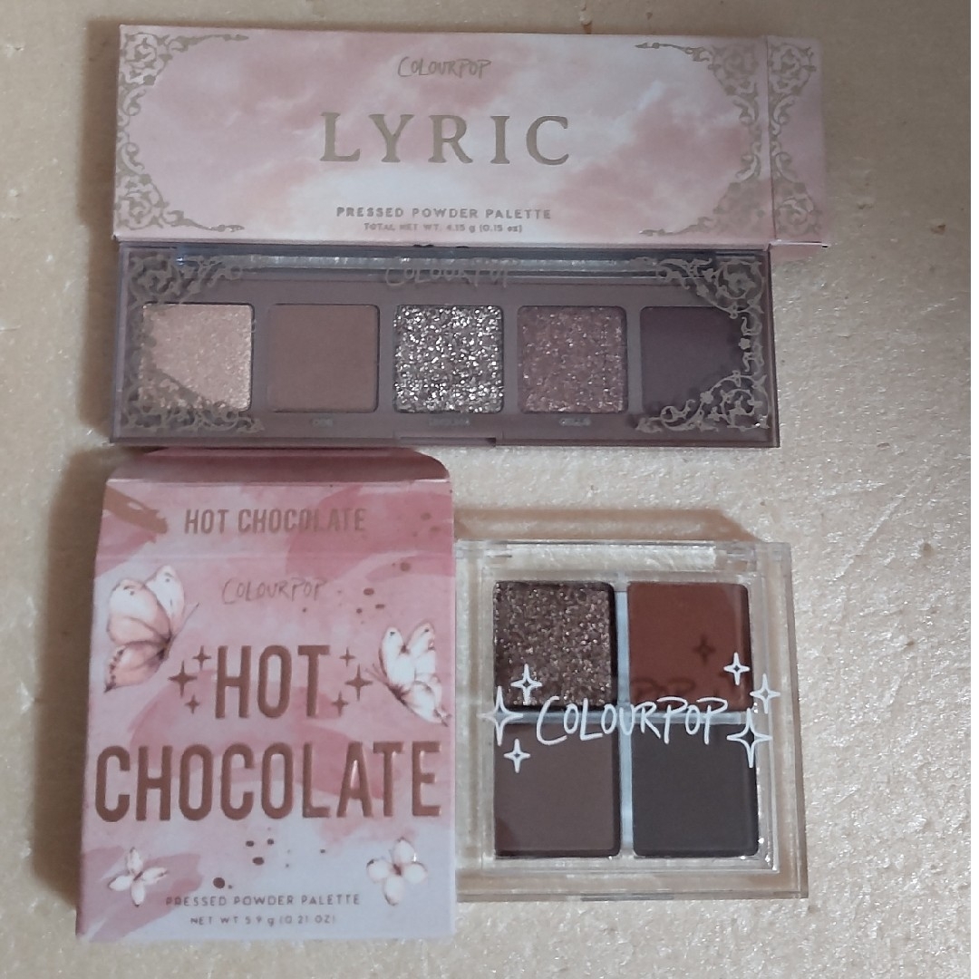 colourpop(カラーポップ)の【未使用※】カラーポップ　アイシャドウLyric＆Hot Chocolate コスメ/美容のベースメイク/化粧品(アイシャドウ)の商品写真