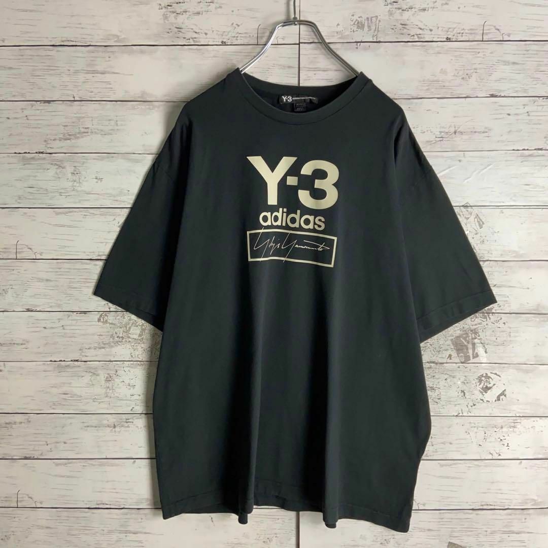 Y-3(ワイスリー)の9017【人気XLサイズ】Y-3☆ビッグロゴ即完売モデルtシャツ　入手困難　美品 メンズのトップス(Tシャツ/カットソー(半袖/袖なし))の商品写真