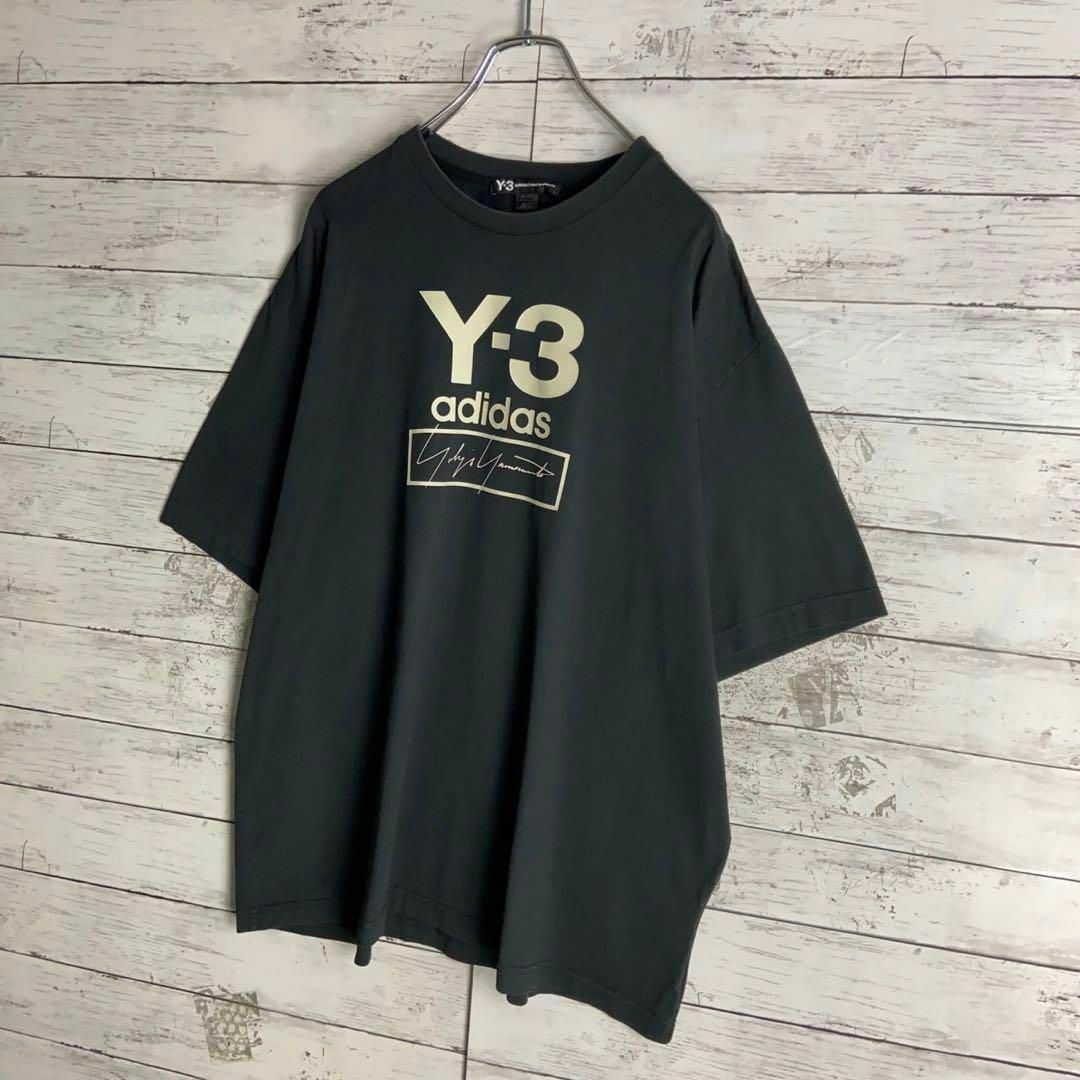 Y-3(ワイスリー)の9017【人気XLサイズ】Y-3☆ビッグロゴ即完売モデルtシャツ　入手困難　美品 メンズのトップス(Tシャツ/カットソー(半袖/袖なし))の商品写真