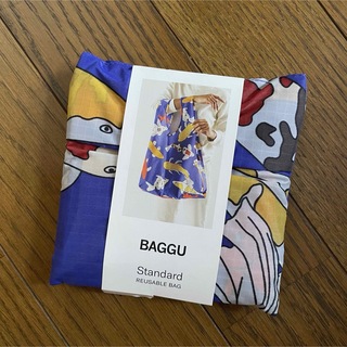 BAGGU STANDARD エコバック　ニシキゴイ　錦鯉　魚　フィッシュ　青(エコバッグ)