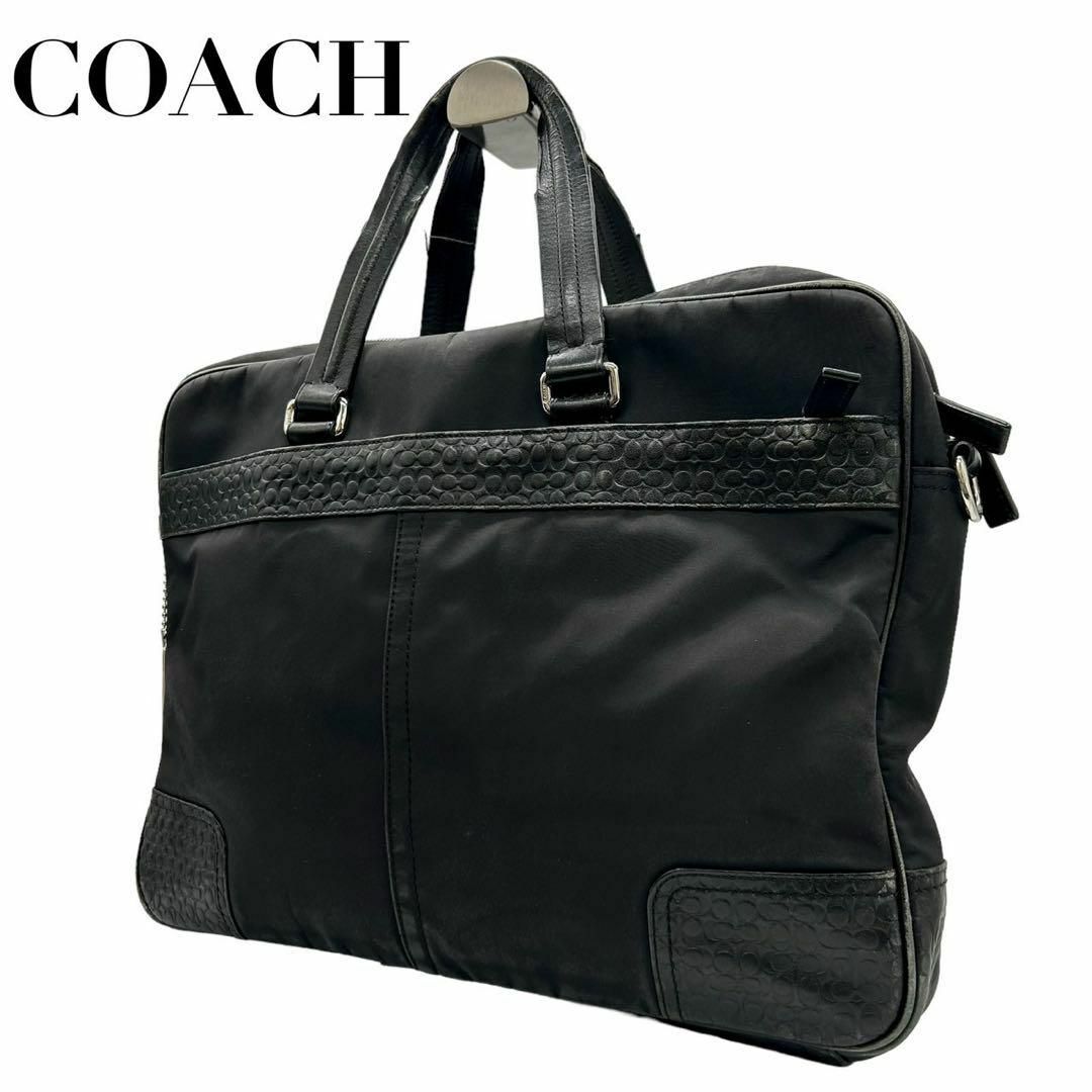 COACH(コーチ)のCOACH コーチ　s15 ビジネスバッグ　F70323 ブリーフケース　黒 メンズのバッグ(ビジネスバッグ)の商品写真