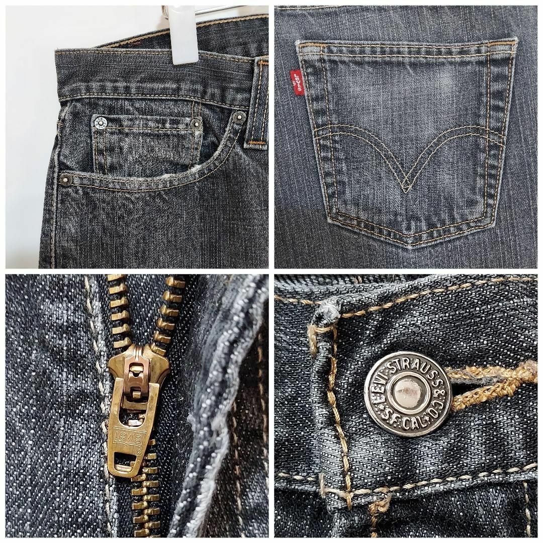 Levi's(リーバイス)のリーバイス514 Levis W34 ブラックデニムパンツ 黒 パンツ 8375 メンズのパンツ(デニム/ジーンズ)の商品写真