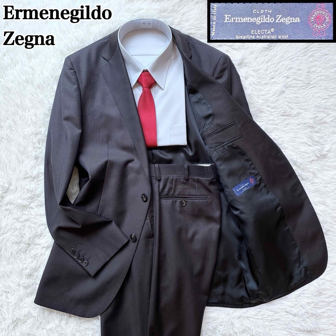 Ermenegildo Zegna(エルメネジルドゼニア)のErmenegildo Zegna セットアップスーツ 2Bビジネススーツ A7 メンズのスーツ(セットアップ)の商品写真