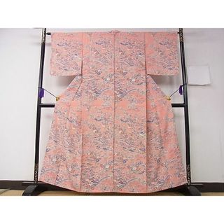 平和屋1■付下げ　御所解松梅花文　逸品　CAAA5927an(着物)