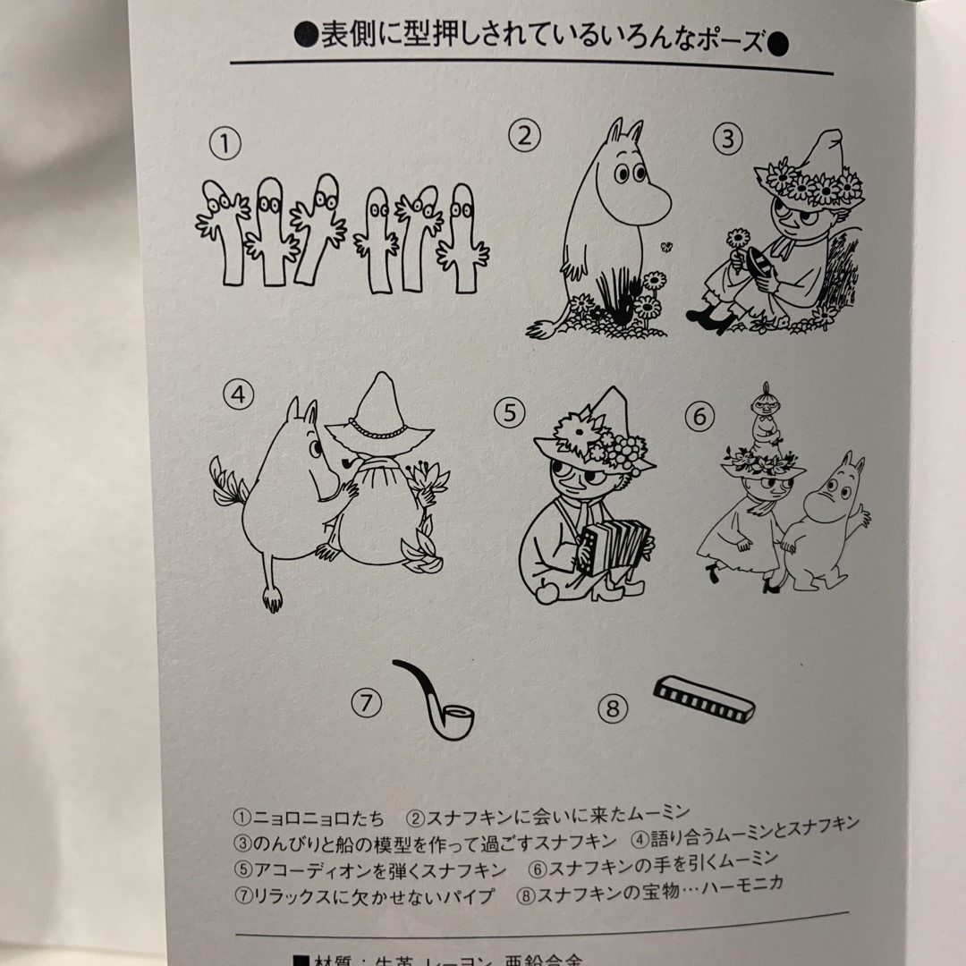 MOOMIN(ムーミン)のスナフキンお薬手帳がはさめるウォレット レディースのファッション小物(財布)の商品写真