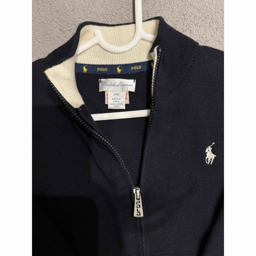 POLO RALPH LAUREN(ポロラルフローレン)の男の子ベビー服　ポロラルフローレン　ダウンベスト　カーディガン　18M 24M キッズ/ベビー/マタニティのキッズ服男の子用(90cm~)(ジャケット/上着)の商品写真