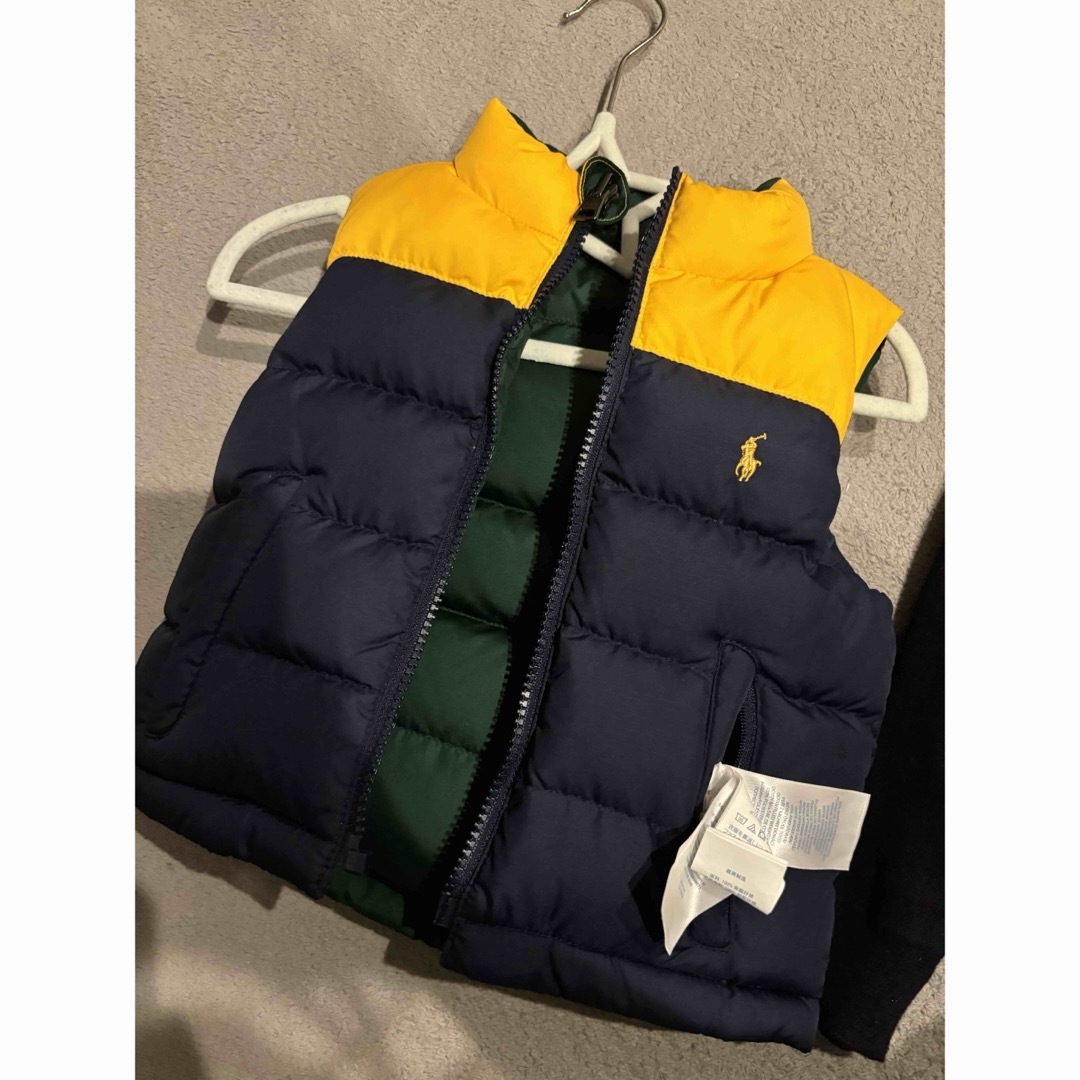 POLO RALPH LAUREN(ポロラルフローレン)の男の子ベビー服　ポロラルフローレン　ダウンベスト　カーディガン　18M 24M キッズ/ベビー/マタニティのキッズ服男の子用(90cm~)(ジャケット/上着)の商品写真