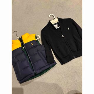 ポロラルフローレン(POLO RALPH LAUREN)の男の子ベビー服　ポロラルフローレン　ダウンベスト　カーディガン　18M 24M(ジャケット/上着)