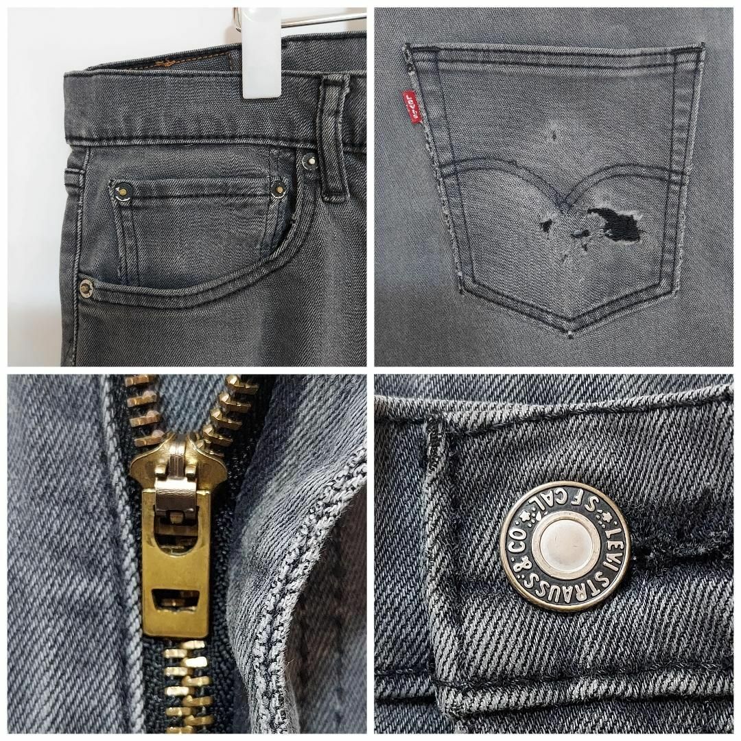 Levi's(リーバイス)のリーバイス502 Levis W38 ブラックデニムパンツ 黒 パンツ 8377 メンズのパンツ(デニム/ジーンズ)の商品写真