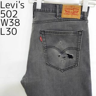 リーバイス(Levi's)のリーバイス502 Levis W38 ブラックデニムパンツ 黒 パンツ 8377(デニム/ジーンズ)