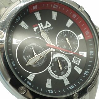 フィラ(FILA)の新品電池　FILA フィラ メンズ　腕時計　スポーツ　クロノグラフ　G2 黒(腕時計(アナログ))