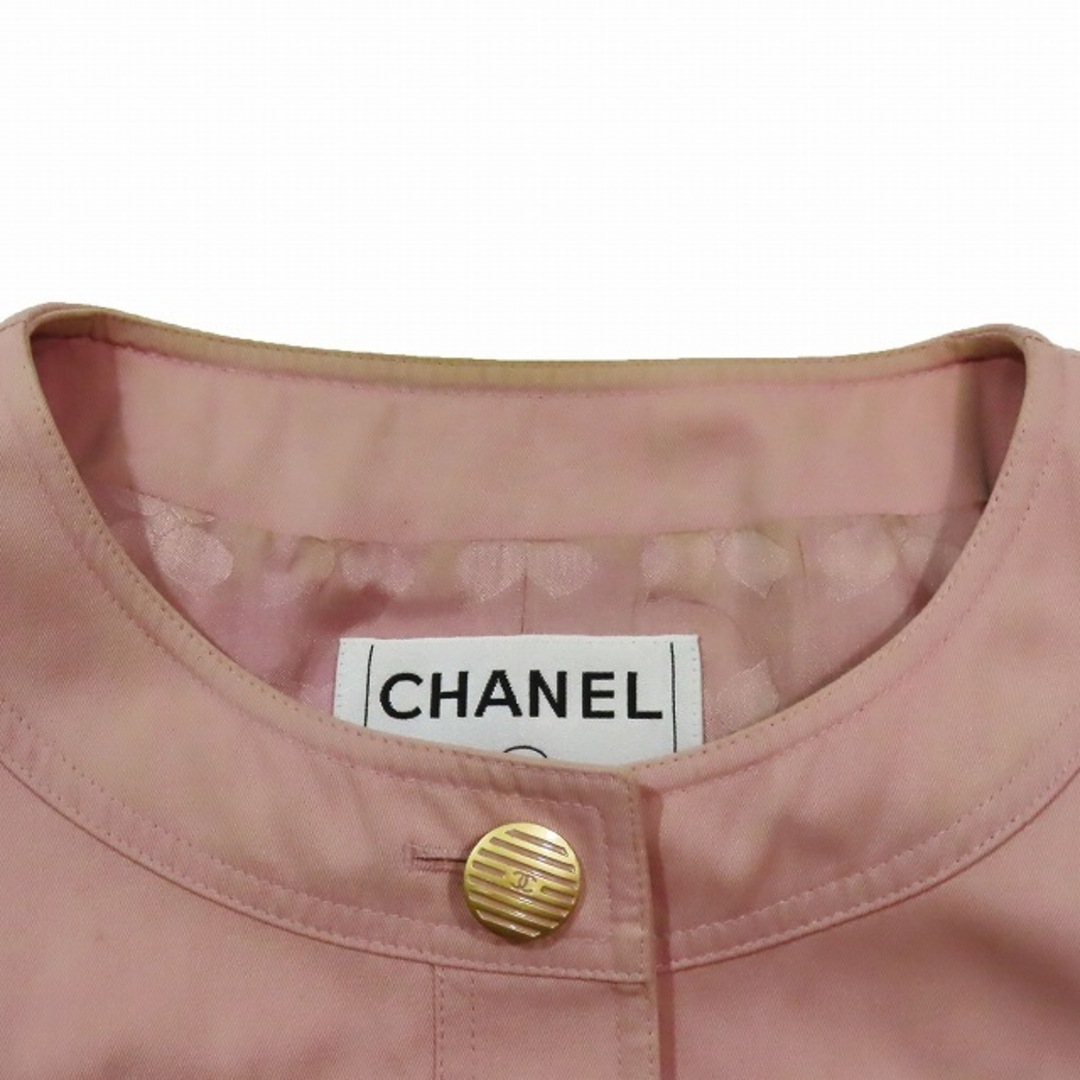 CHANEL(シャネル)の02P シャネル CHANEL ココマーク 金ボタン ノーカラーコートアウター レディースのジャケット/アウター(その他)の商品写真