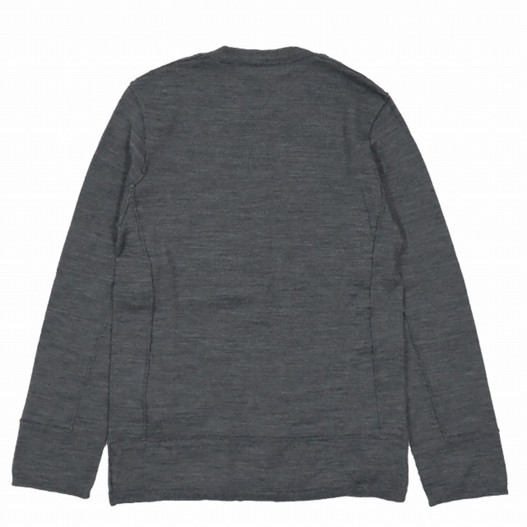 コムデギャルソンシャツ ニット セーター プルオーバー トップス 長袖 グレー メンズのトップス(ニット/セーター)の商品写真