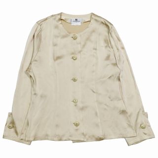 ジバンシィ(GIVENCHY)のジバンシィ GIVENCHY シルク混 ノーカラーシャツ ブラウス 長袖(シャツ/ブラウス(長袖/七分))