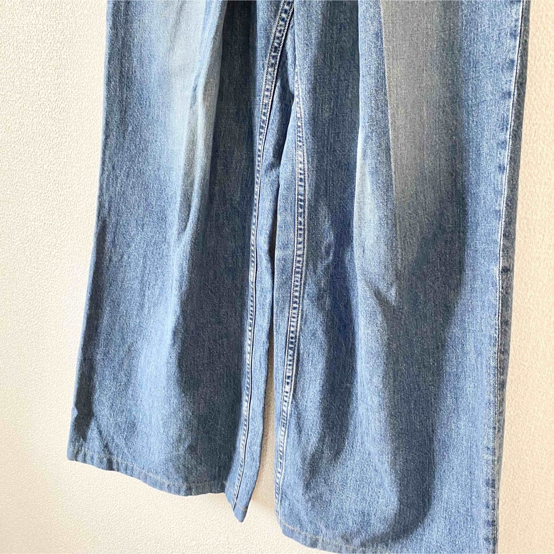 JOHN LAWRENCE SULLIVAN(ジョンローレンスサリバン)のジョンローレンスサリバン WASHED DENIM WIDE PANTS S レディースのパンツ(デニム/ジーンズ)の商品写真