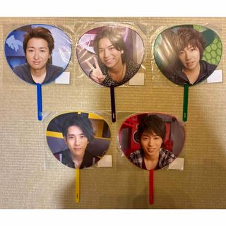 アラシ(嵐)の嵐5人セット　ミニうちわ(アイドルグッズ)