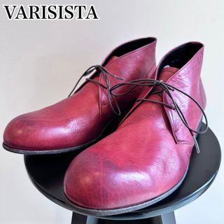 ヴァリジスタ(VARISISTA)のヴァリジスタ チャッカブーツ ショートブーツ レザー 本革 ボルドー 42(ブーツ)