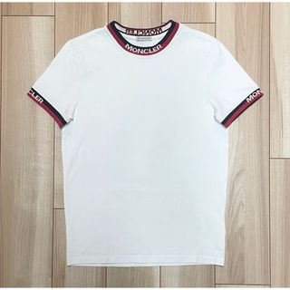 MONCLER - ［極美品］モンクレール　リンガートリム　Tシャツ　ホワイト