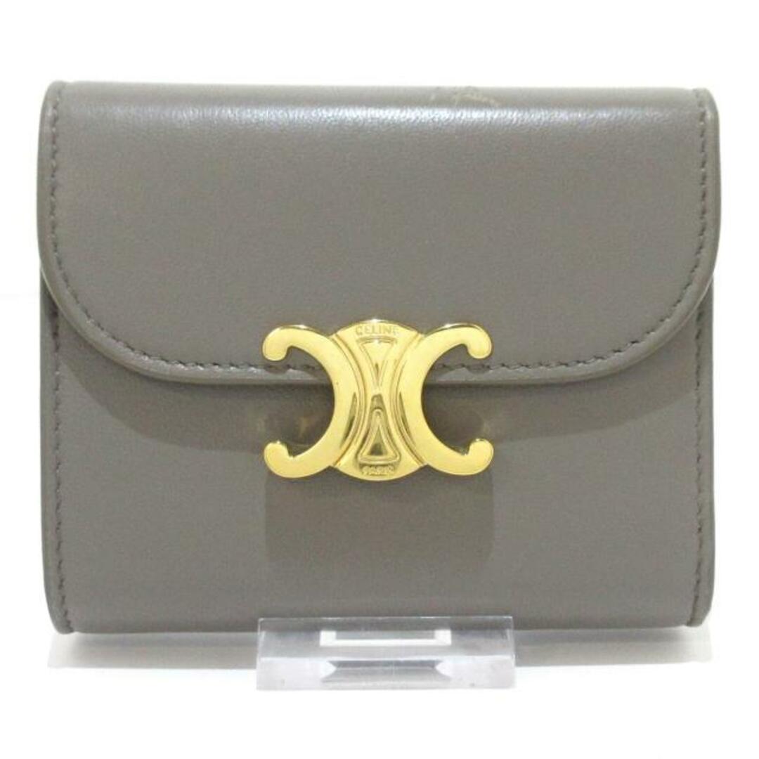 celine(セリーヌ)のセリーヌ 3つ折り財布 ブラウン×ゴールド レディースのファッション小物(財布)の商品写真