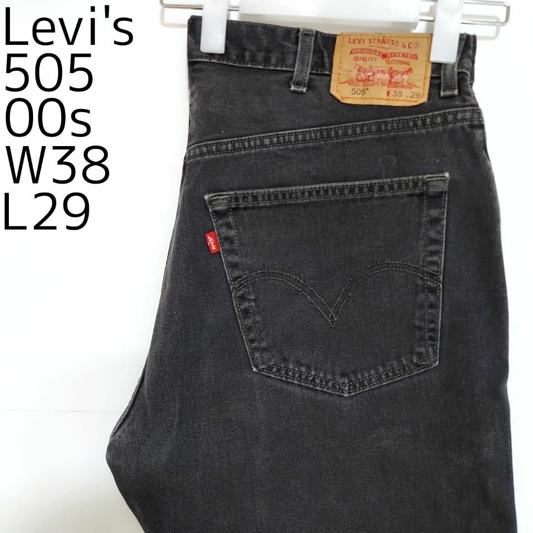 Levi's(リーバイス)のリーバイス505 W38 ブラックデニム 黒 カナダ製 00s パンツ 8423 メンズのパンツ(デニム/ジーンズ)の商品写真