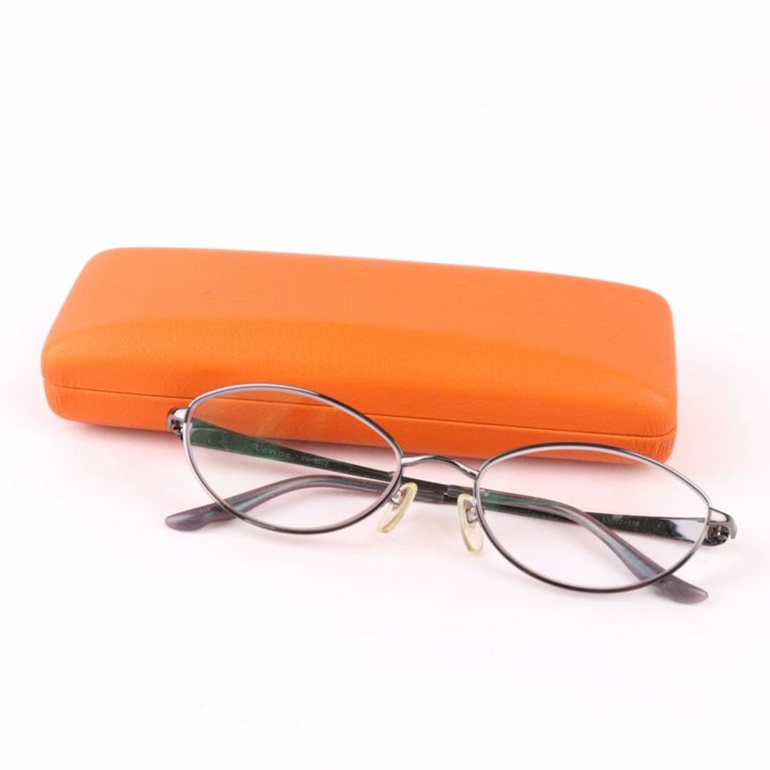 メガネ Venos メガネ 度有 フルリム チタンフレーム VN-8018 眼鏡市場 ブランド レディース 53□17-135サイズ ブラック系 eyewear レディースのファッション小物(サングラス/メガネ)の商品写真