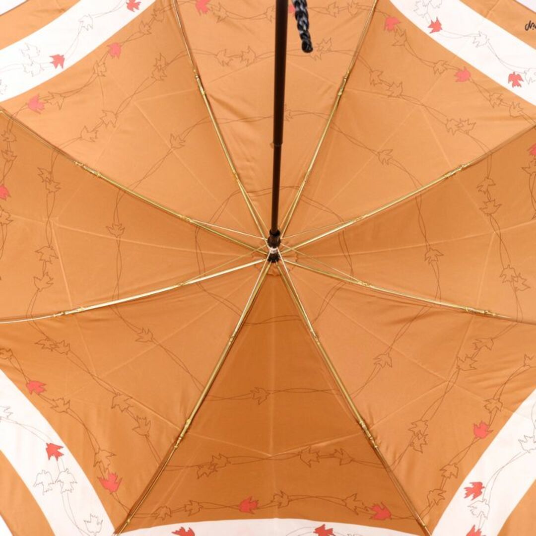 NINA RICCI(ニナリッチ)のニナリッチ 折りたたみ傘 鳥柄 収納時約36cm ブランド 傘 レディース ブラウン NINA RICCI レディースのファッション小物(傘)の商品写真
