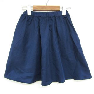 Branshes - ブランシェス フレアスカート 無地 未使用品 キッズ 女の子用 140サイズ ネイビー BRANSHES