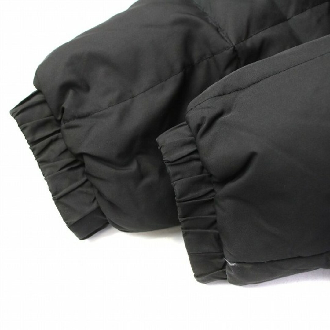 ARMANI JEANS(アルマーニジーンズ)のARMANI JEANS ダウンジャケット ジップアップ ロゴ 刺繍 S 黒 メンズのジャケット/アウター(ダウンジャケット)の商品写真