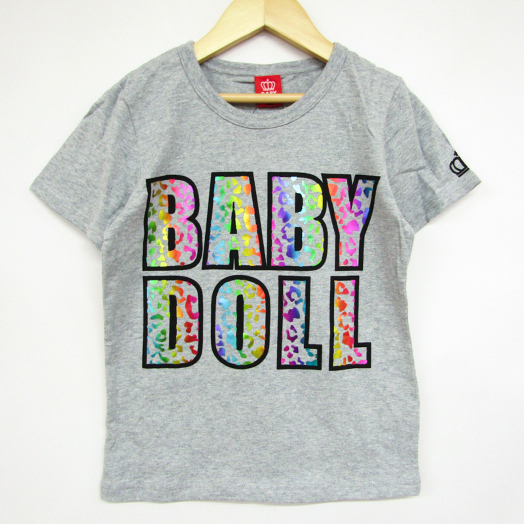 ベビードール 半袖Tシャツ ロゴT 未使用品 ベビー 男の子用 140サイズ グレー BABYDOLL キッズ/ベビー/マタニティのベビー服(~85cm)(Ｔシャツ)の商品写真