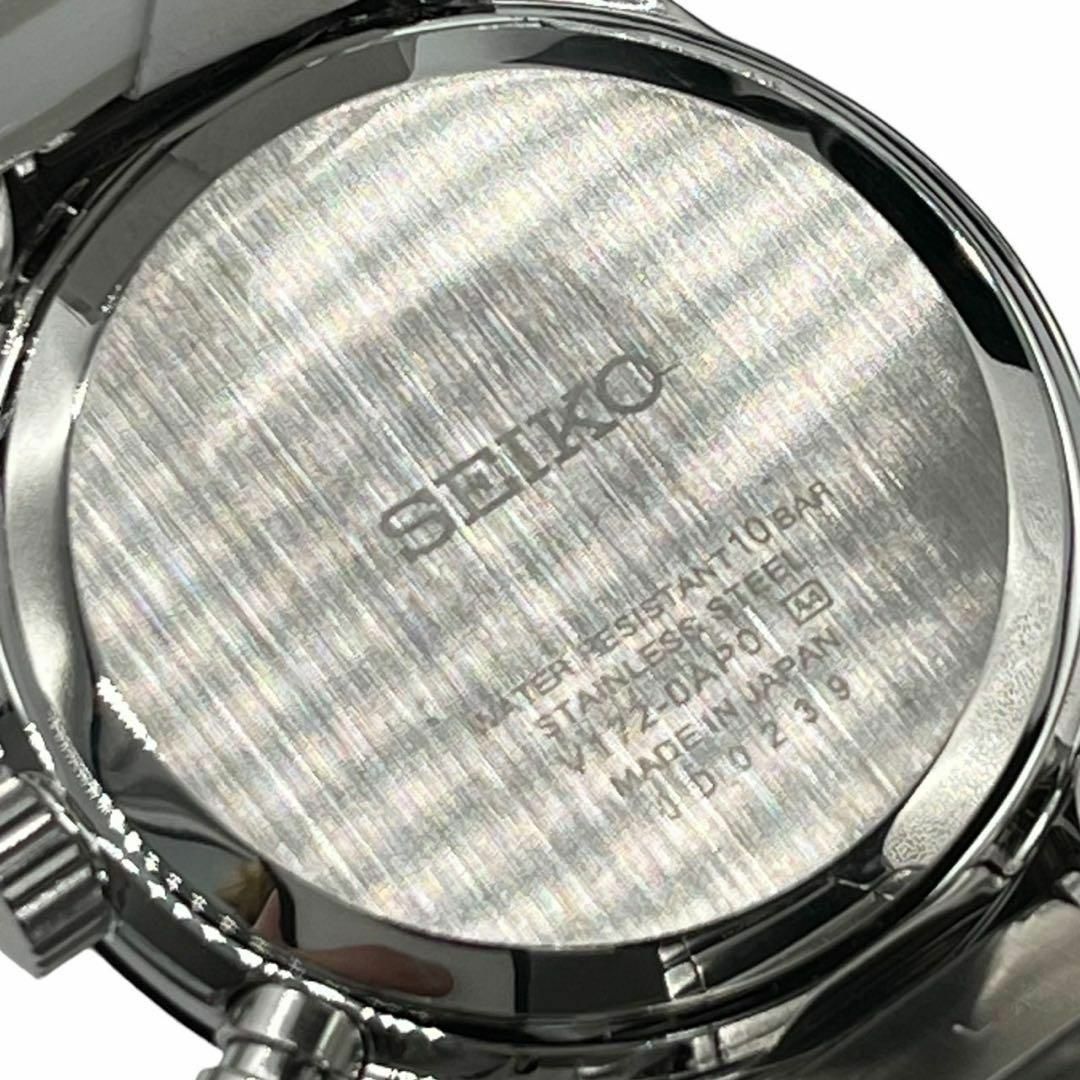 SEIKO(セイコー)の未使用　SEIKOセイコースピリット　V172-0AP0　クロノグラフ　ソーラー メンズの時計(金属ベルト)の商品写真