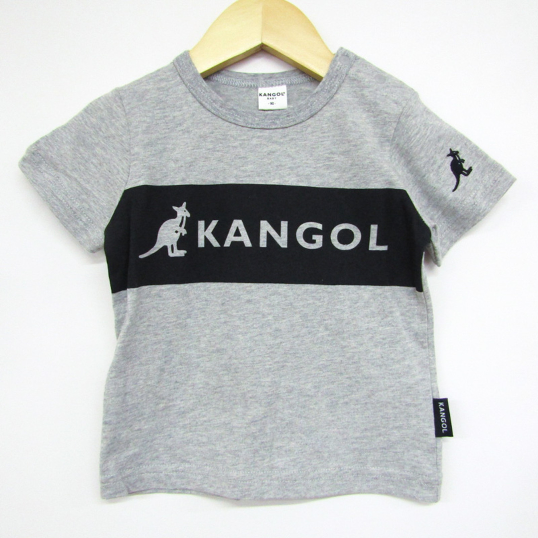 KANGOL(カンゴール)のカンゴール 半袖Tシャツ ロゴT 肩スナップ 未使用品 ベビー 男の子用 90サイズ グレー KANGOL キッズ/ベビー/マタニティのベビー服(~85cm)(Ｔシャツ)の商品写真