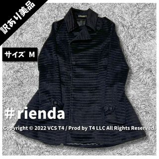 リエンダ(rienda)の【訳あり美品】リエンダ 毛皮・ファーコート  M ブラック ✓4014(毛皮/ファーコート)