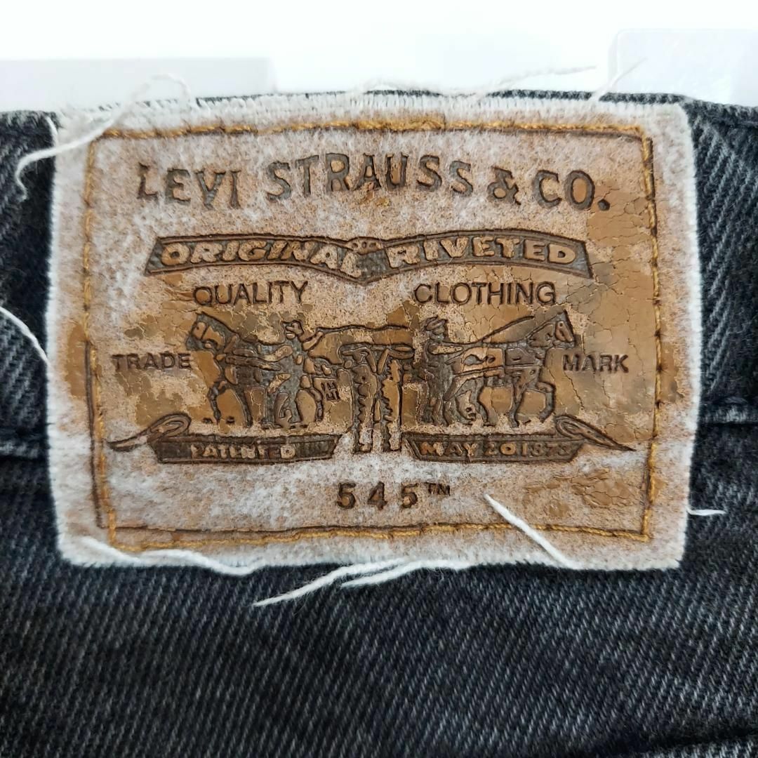 Levi's(リーバイス)のリーバイス545 W40 ブラックデニム 黒 USA製 90s パンツ 8372 メンズのパンツ(デニム/ジーンズ)の商品写真