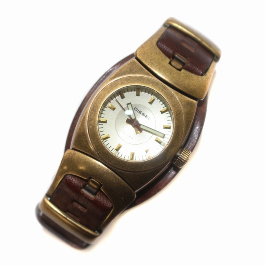 DIESEL(ディーゼル)のディーゼル 腕時計 ウォッチ クォーツ ベルトレザー ゴールド色 DZ-5060 レディースのファッション小物(腕時計)の商品写真