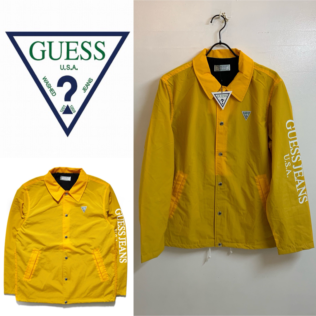 GUESS(ゲス)のGUESS GREEN LABEL GUESS JEANS コーチジャケット メンズのジャケット/アウター(ナイロンジャケット)の商品写真