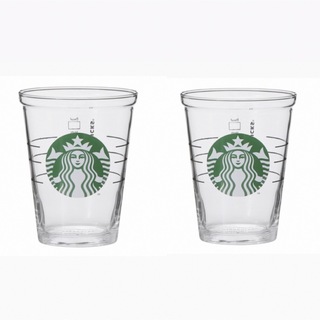 Starbucks - 2個セット スターバックス コールドカップグラス