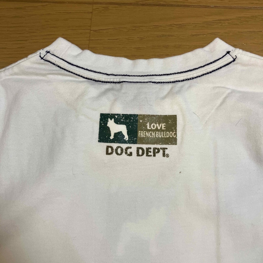 DOG DEPT(ドッグデプト)のDOG  DEPTフレンチブルドッグロングTシャツ　タグ付き　ユニセックス レディースのトップス(Tシャツ(長袖/七分))の商品写真