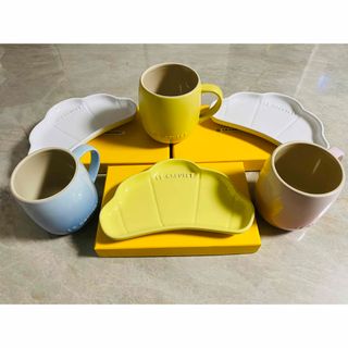 ルクルーゼ(LE CREUSET)の新品　ル・クルーゼ　エッグマグ&クロワッサンプレート(食器)