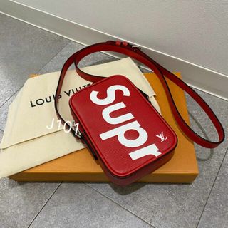 ルイヴィトン(LOUIS VUITTON)のルイヴィトン supreme ダヌーヴPPM レッド(ショルダーバッグ)