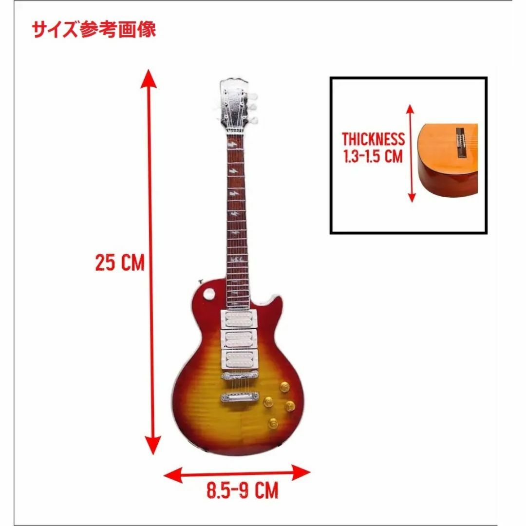 STRATO赤モデルミニチュアギター25 cm。ミニチュア楽器 エンタメ/ホビーのおもちゃ/ぬいぐるみ(模型/プラモデル)の商品写真