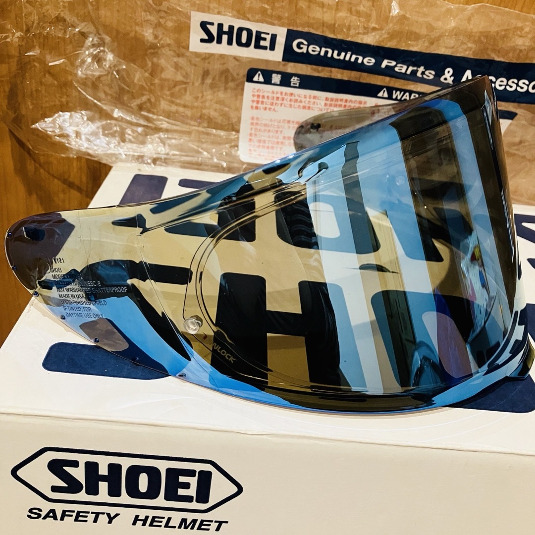 SHOEI(ショウエイ)の定価：17,380円 純正品 SHOEI CWR-F2 スモークミラーシールド 自動車/バイクのバイク(ヘルメット/シールド)の商品写真