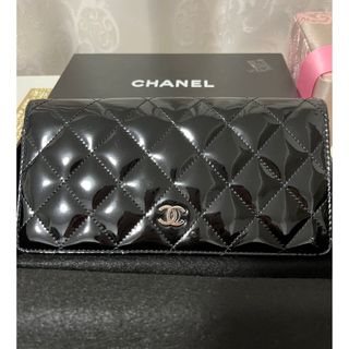 CHANEL - CHANEL エナメル長財布　