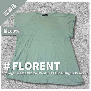 フローレント(FLORENT)の【超美品】フローレント Tシャツ・カットソー 半袖 FREE ブルー ✓3964(Tシャツ(半袖/袖なし))